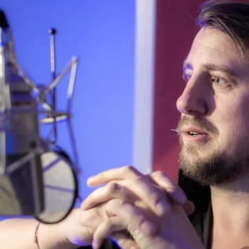 Ryan Inglis in a recording studio